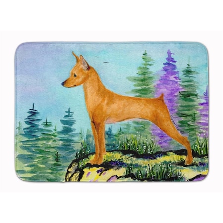 Carolines Treasures Min Pin Machine Washable Memory Foam Mat SS8660RUG